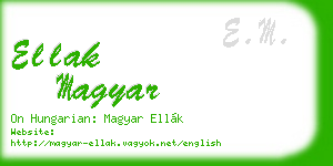 ellak magyar business card